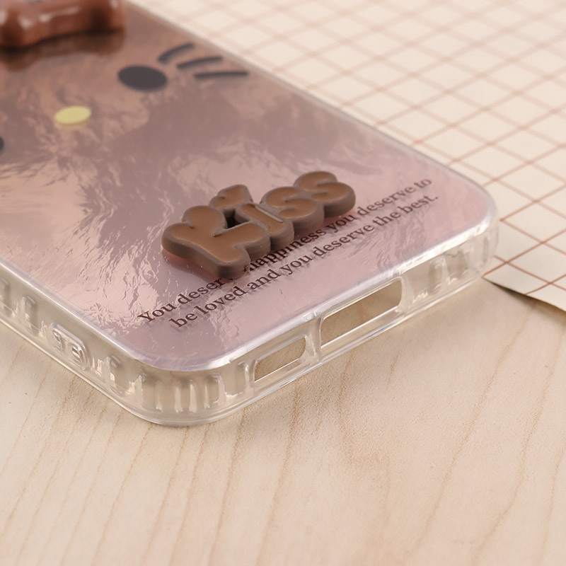 قاب IMD سامسونگ Galaxy S23 FE 5G طرح Kitty Kiss برجسته براق