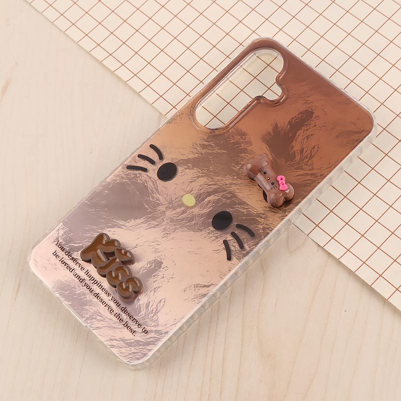 قاب IMD سامسونگ Galaxy S24 FE طرح Kitty Kiss برجسته براق