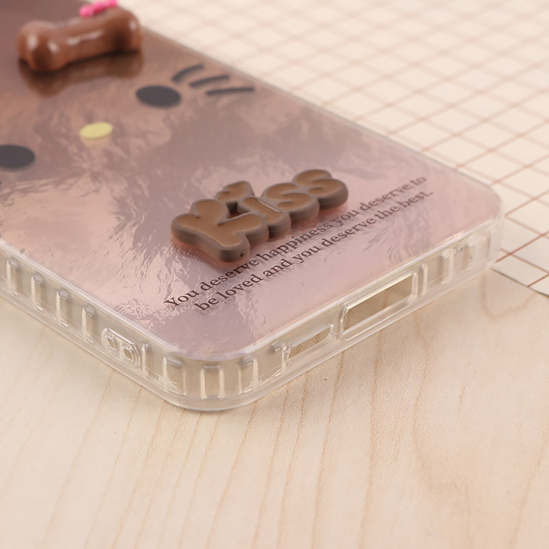قاب IMD سامسونگ Galaxy A55 طرح Kitty Kiss برجسته براق