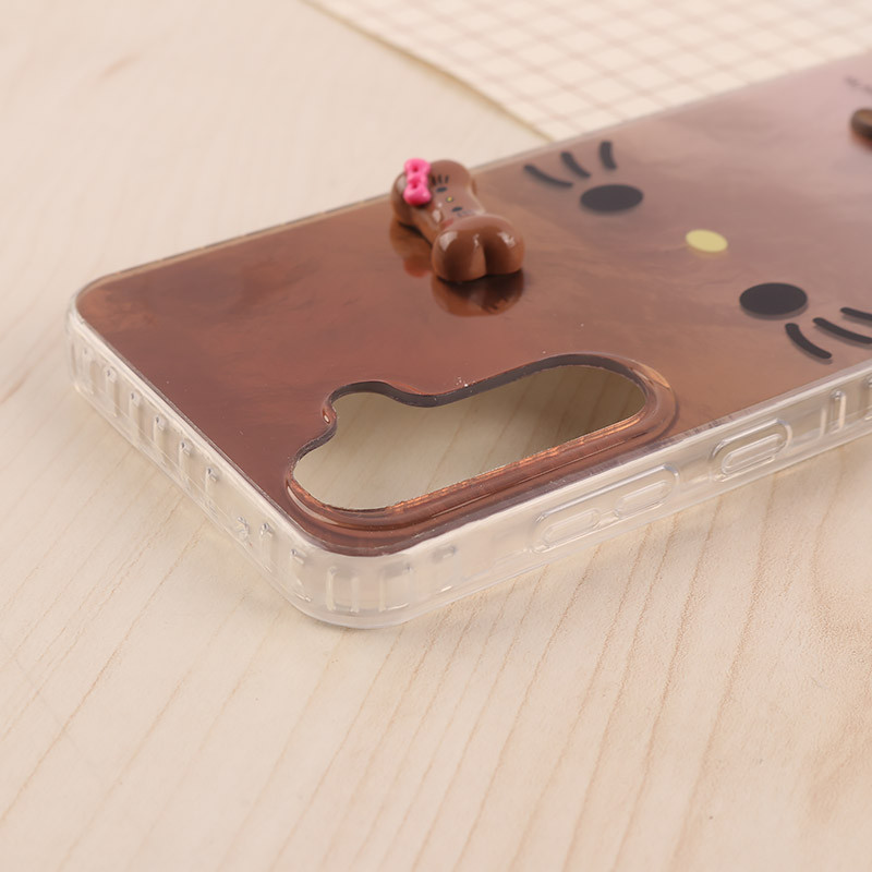 قاب IMD سامسونگ Galaxy A55 طرح Kitty Kiss برجسته براق