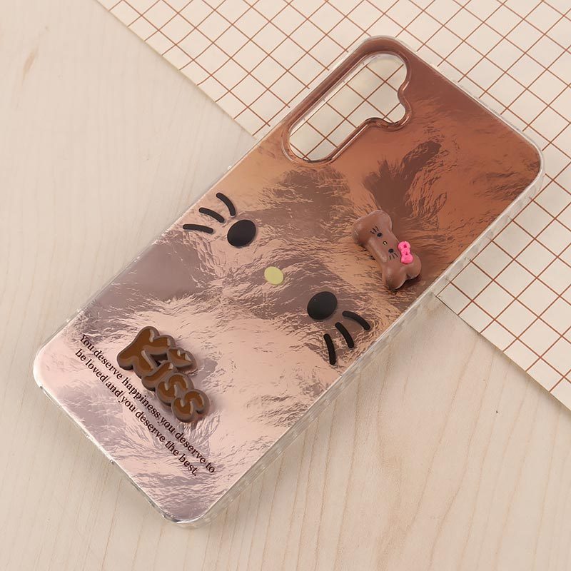 قاب IMD سامسونگ Galaxy A16 4G / A16 5G طرح Kitty Kiss برجسته براق