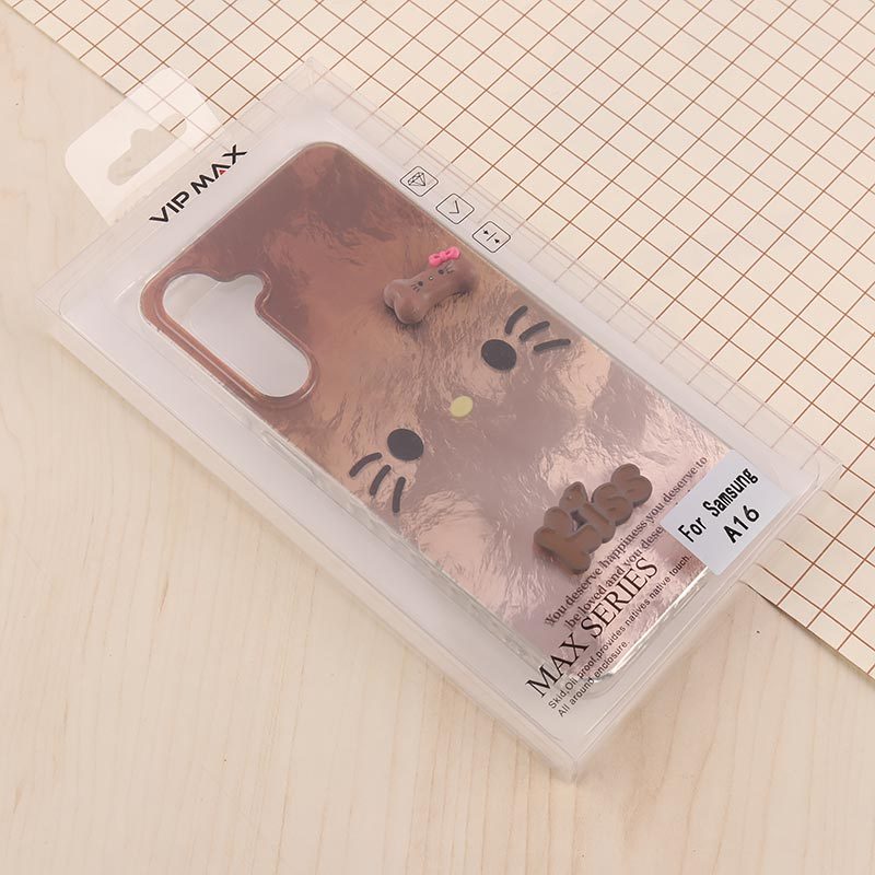 قاب IMD سامسونگ Galaxy A16 4G / A16 5G طرح Kitty Kiss برجسته براق