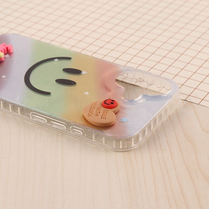 قاب IMD آیفون iPhone 16 طرح Smile برجسته براق