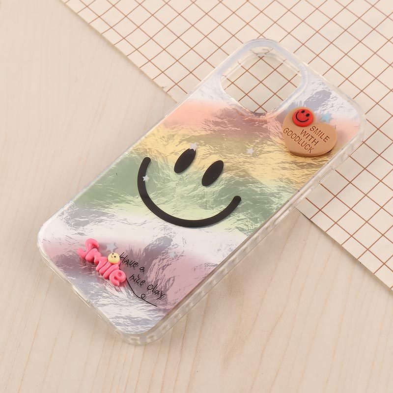 قاب IMD آیفون iPhone 15 طرح Smile برجسته براق