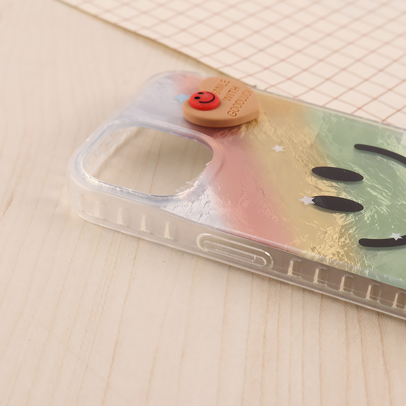 قاب IMD آیفون iPhone 15 طرح Smile برجسته براق