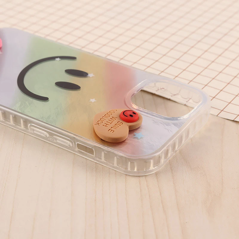 قاب IMD آیفون iPhone 15 طرح Smile برجسته براق