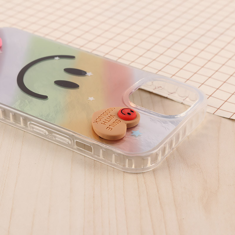 قاب IMD آیفون iPhone 15 طرح Smile برجسته براق