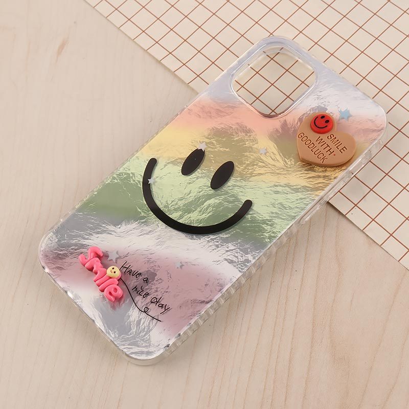 قاب IMD آیفون iPhone 12 / 12 Pro طرح Smile برجسته براق