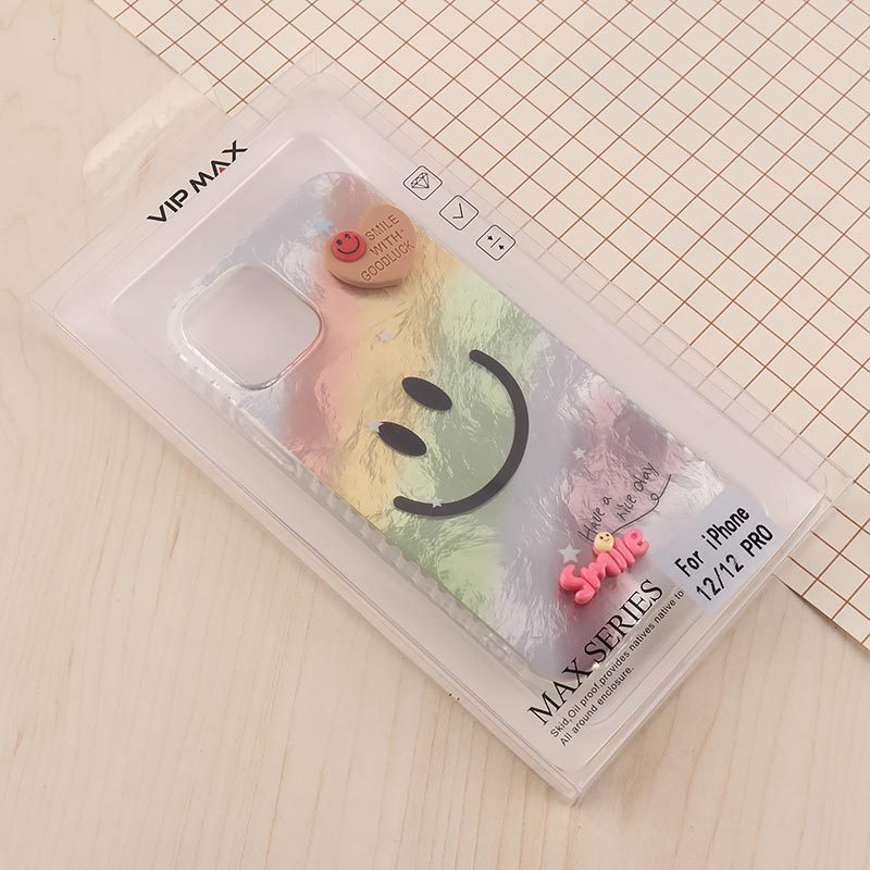 قاب IMD آیفون iPhone 12 / 12 Pro طرح Smile برجسته براق