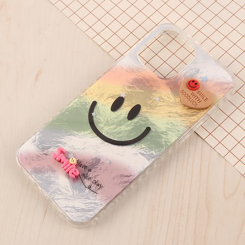 قاب IMD آیفون iPhone 13 Pro Max طرح Smile برجسته براق