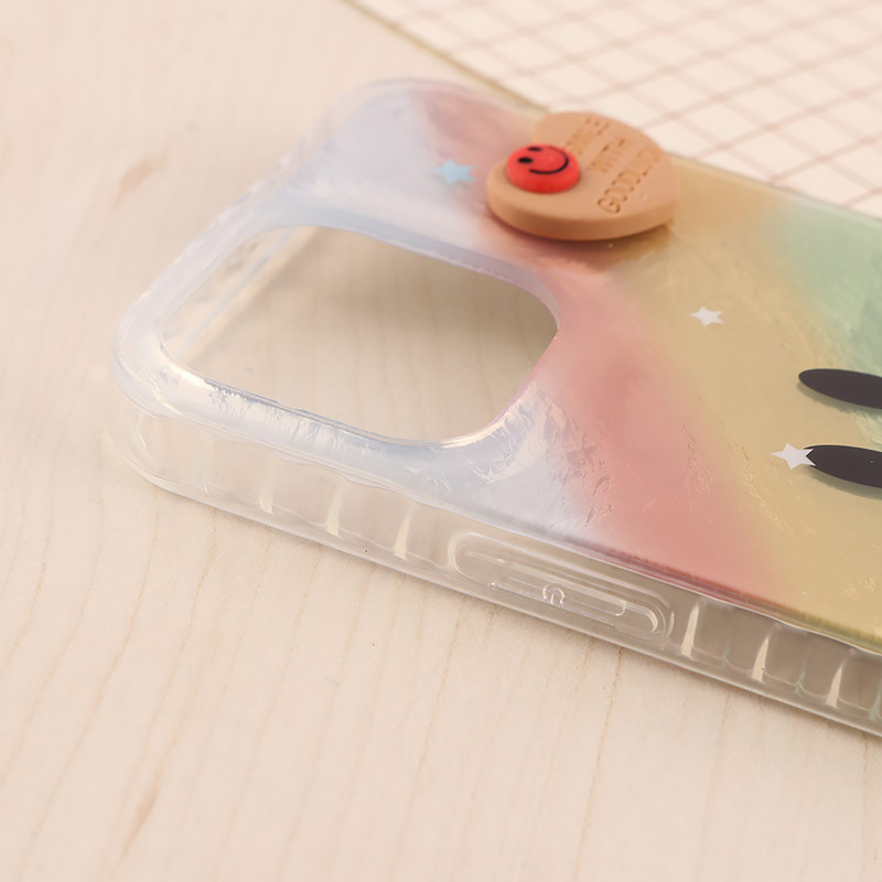 قاب IMD آیفون iPhone 13 Pro Max طرح Smile برجسته براق