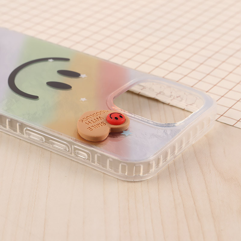 قاب IMD آیفون iPhone 15 Pro Max طرح Smile برجسته براق