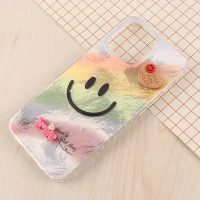 قاب IMD آیفون iPhone 16 Pro Max طرح Smile برجسته براق