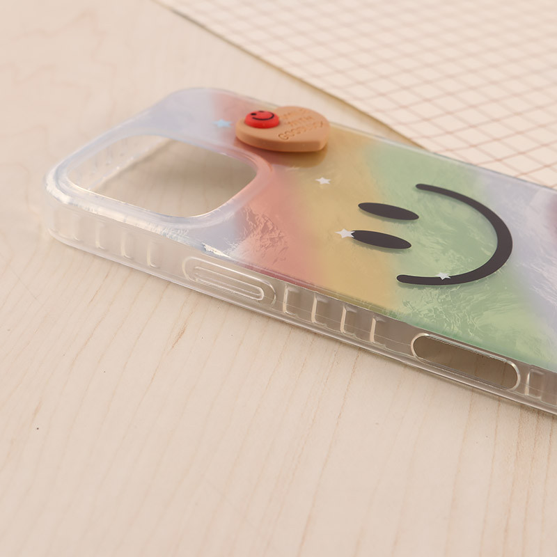 قاب IMD آیفون iPhone 16 Pro Max طرح Smile برجسته براق