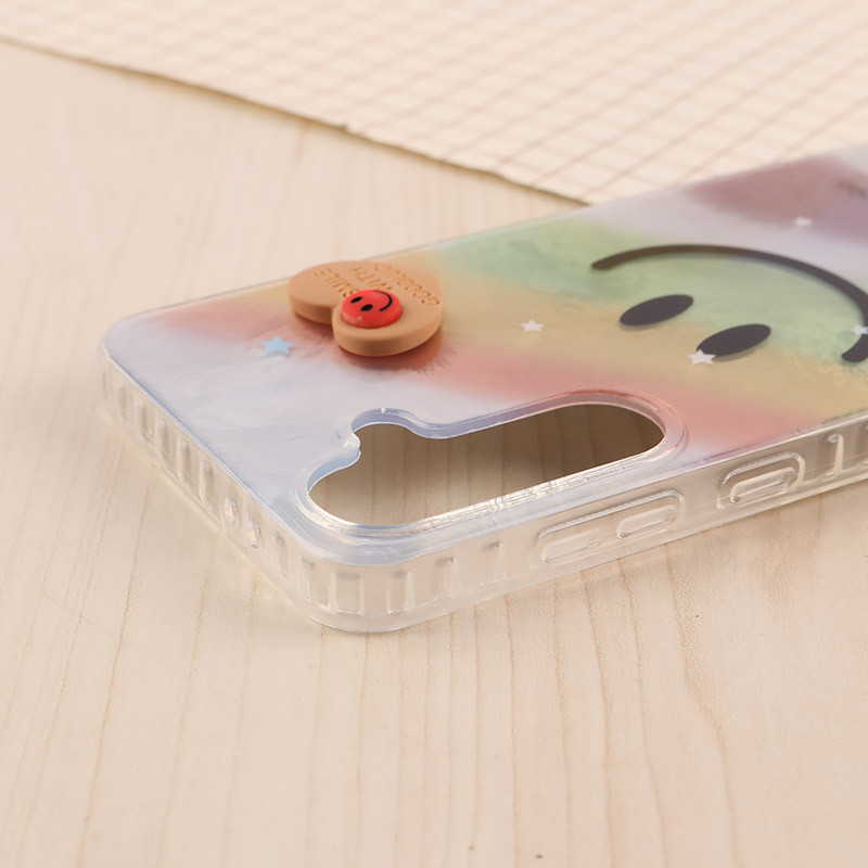 قاب IMD سامسونگ Galaxy S24 FE طرح Smile برجسته براق
