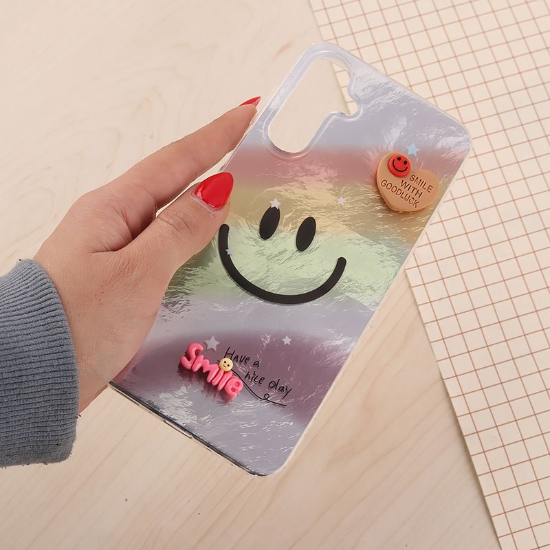 قاب IMD سامسونگ Galaxy A16 4G / A16 5G طرح Smile برجسته براق