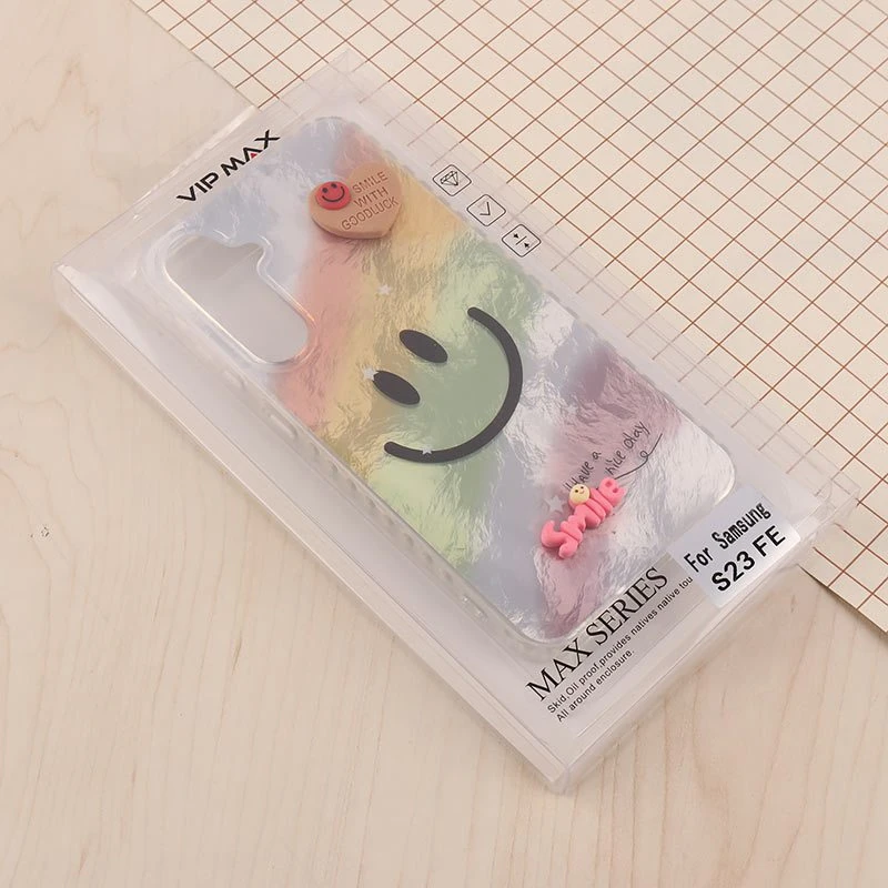 قاب IMD سامسونگ Galaxy S23 FE 5G طرح Smile برجسته براق