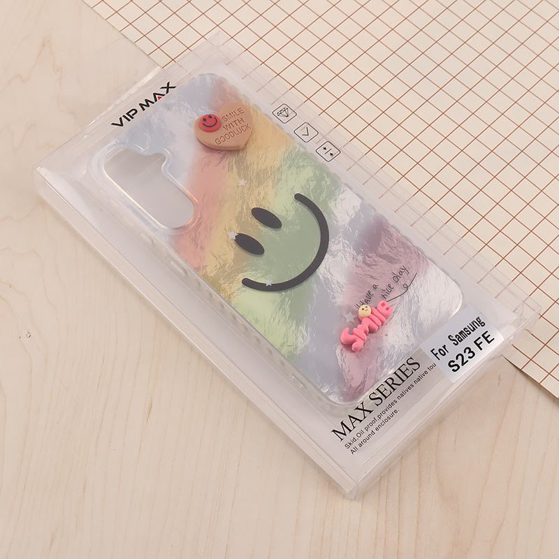 قاب IMD سامسونگ Galaxy S23 FE 5G طرح Smile برجسته براق