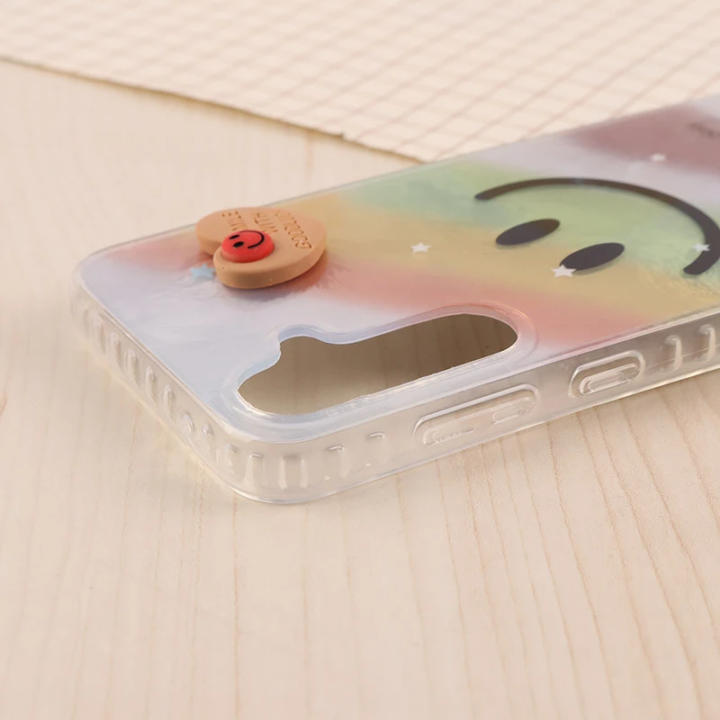 قاب IMD سامسونگ Galaxy S23 FE 5G طرح Smile برجسته براق