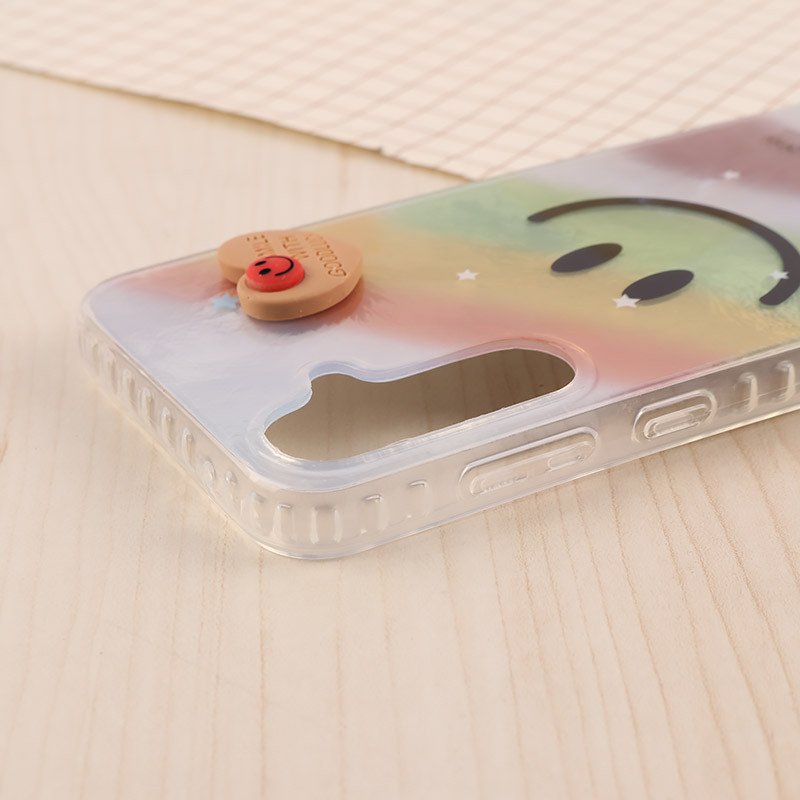 قاب IMD سامسونگ Galaxy S23 FE 5G طرح Smile برجسته براق