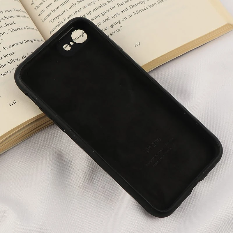 قاب سیلیکونی اصلی زیربسته آیفون iPhone 7 / 8 / SE 2020 محافظ لنزدار