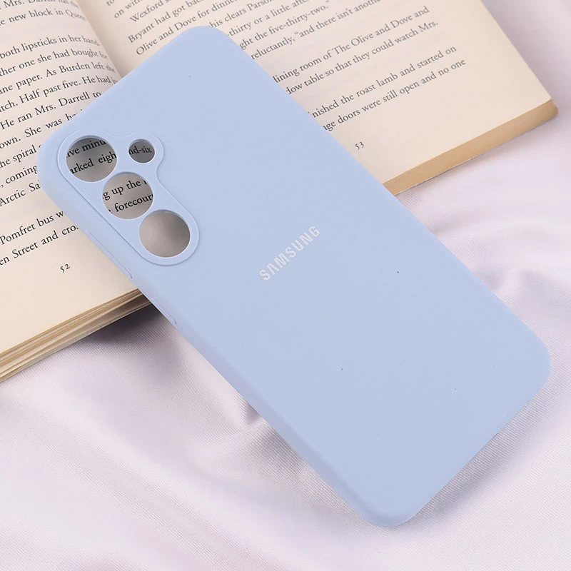 قاب سیلیکونی اصلی زیربسته سامسونگ Galaxy S24 FE محافظ لنزدار