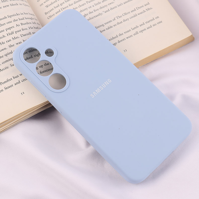 قاب سیلیکونی اصلی زیربسته سامسونگ Galaxy S24 FE محافظ لنزدار