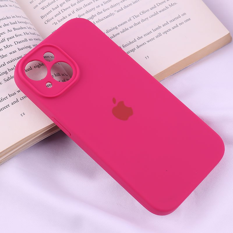 قاب سیلیکونی اصلی زیربسته آیفون iPhone 15 محافظ لنزدار