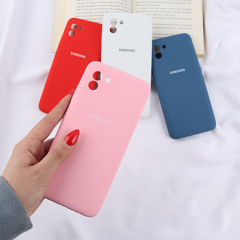 قاب سیلیکونی اصلی زیربسته سامسونگ Galaxy A03 محافظ لنزدار