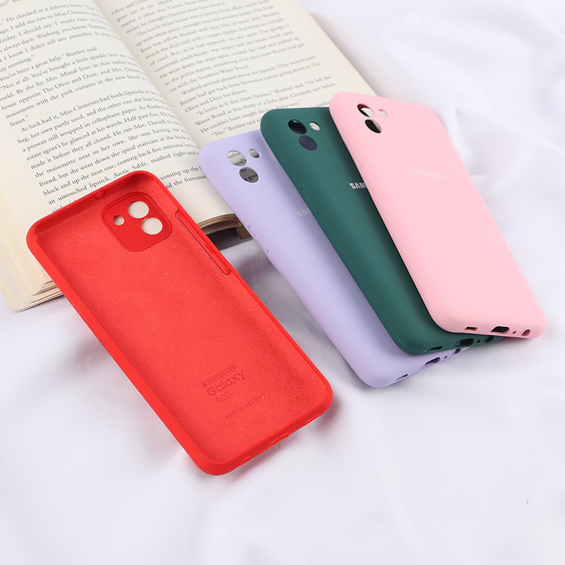 قاب سیلیکونی اصلی زیربسته سامسونگ Galaxy A03 محافظ لنزدار
