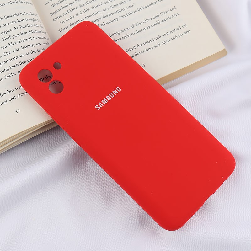 قاب سیلیکونی اصلی زیربسته سامسونگ Galaxy A03 محافظ لنزدار