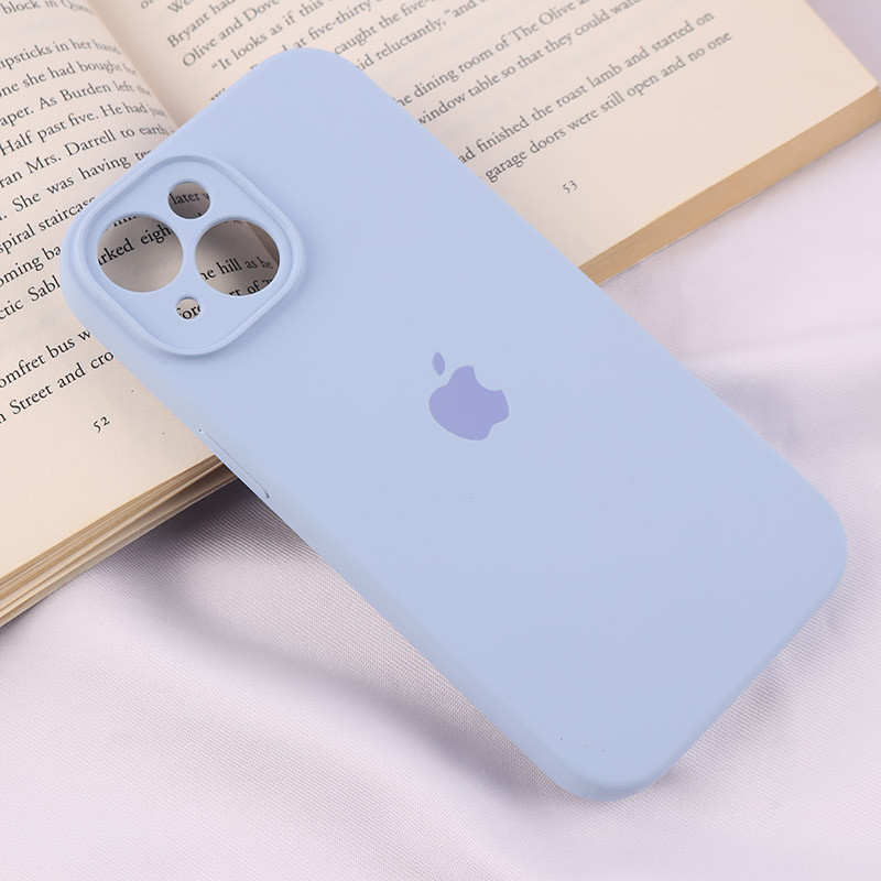قاب سیلیکونی اصلی زیربسته آیفون iPhone 15 محافظ لنزدار