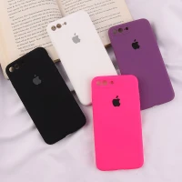 قاب سیلیکونی اصلی زیربسته آیفون iPhone 7 Plus / 8 Plus محافظ لنزدار