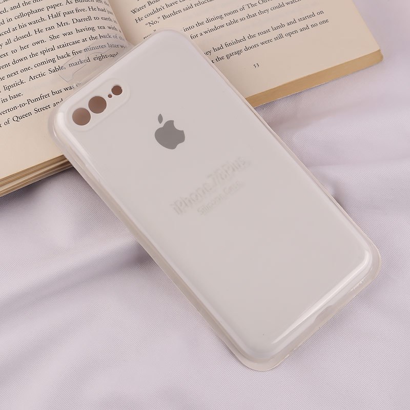 قاب سیلیکونی اصلی زیربسته آیفون iPhone 7 Plus / 8 Plus محافظ لنزدار