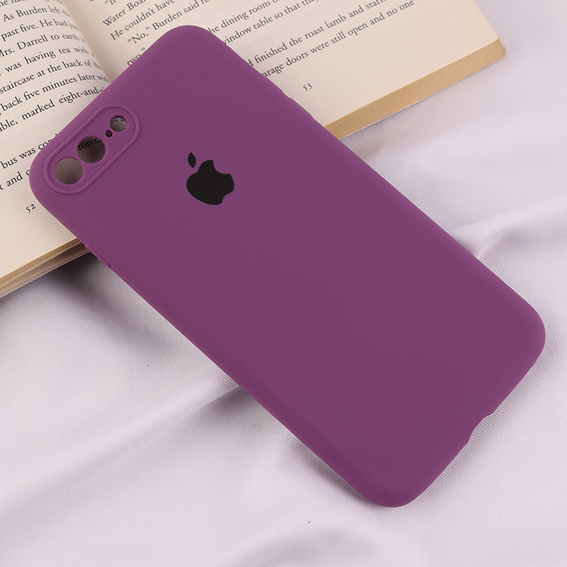 قاب سیلیکونی اصلی زیربسته آیفون iPhone 7 Plus / 8 Plus محافظ لنزدار