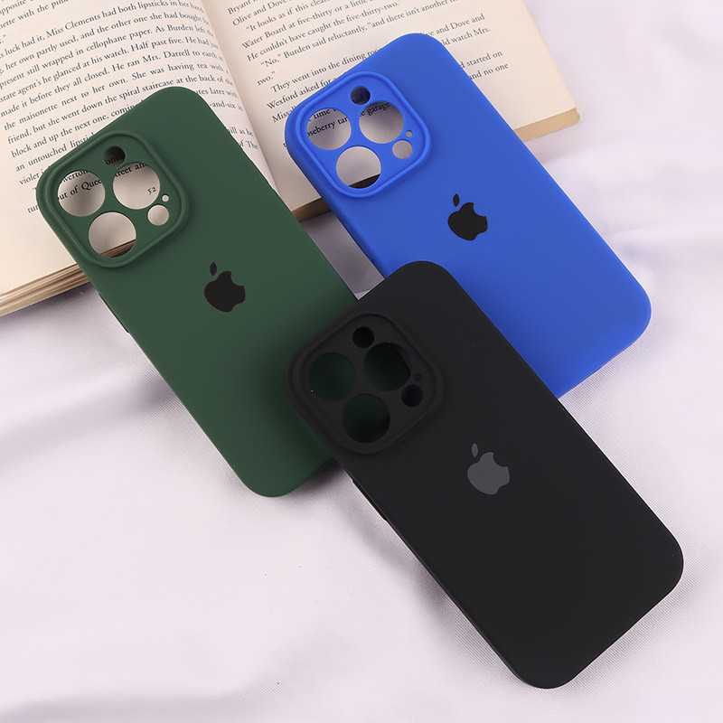 قاب سیلیکونی اصلی زیربسته آیفون iPhone 15 Pro محافظ لنزدار