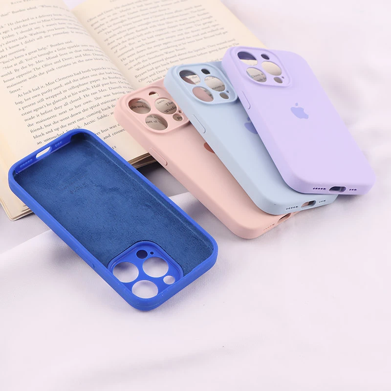 قاب سیلیکونی اصلی زیربسته آیفون iPhone 15 Pro محافظ لنزدار