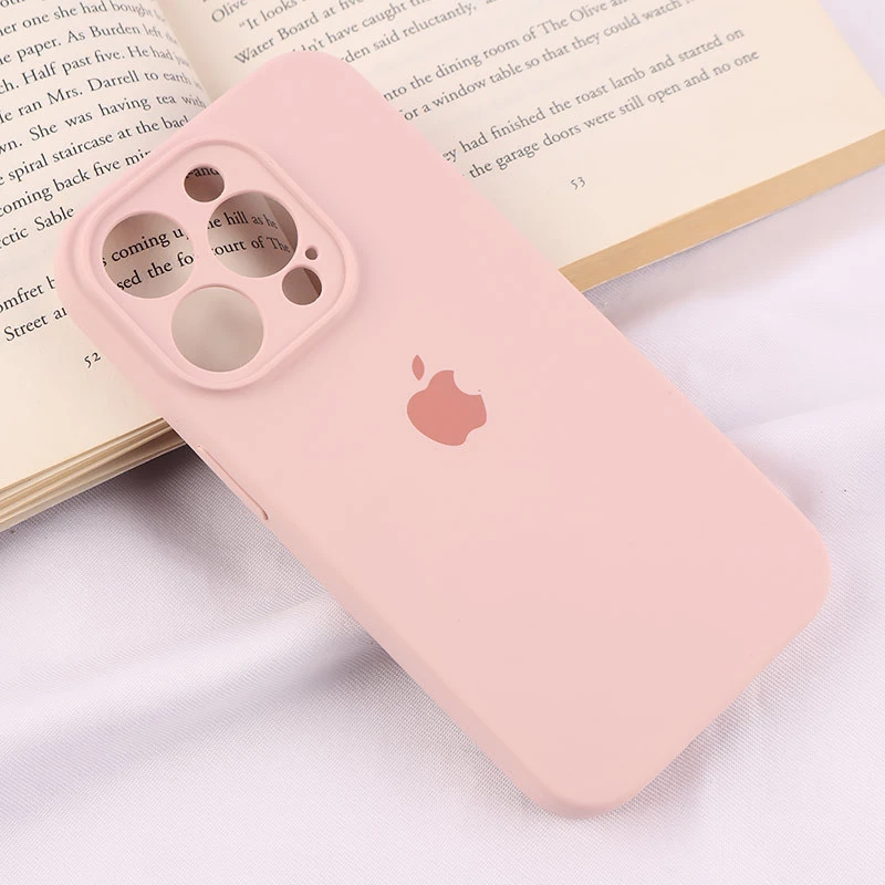 قاب سیلیکونی اصلی زیربسته آیفون iPhone 15 Pro محافظ لنزدار