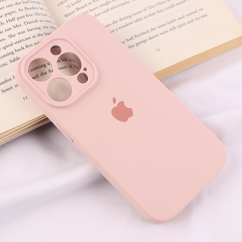 قاب سیلیکونی اصلی زیربسته آیفون iPhone 15 Pro محافظ لنزدار