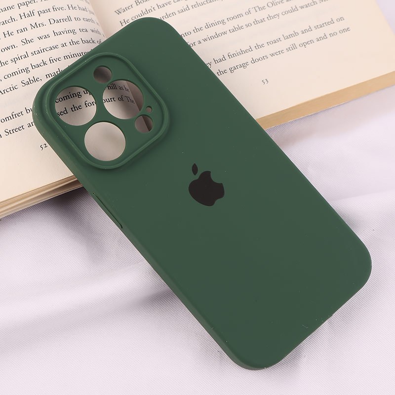 قاب سیلیکونی اصلی زیربسته آیفون iPhone 15 Pro محافظ لنزدار
