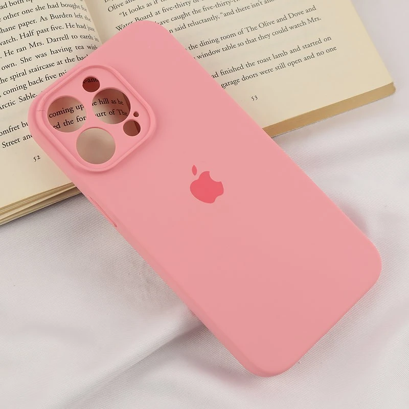 قاب سیلیکونی اصلی زیربسته آیفون iPhone 15 Pro Max محافظ لنزدار