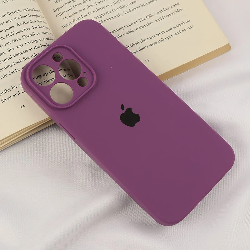 قاب سیلیکونی اصلی زیربسته آیفون iPhone 15 Pro Max محافظ لنزدار
