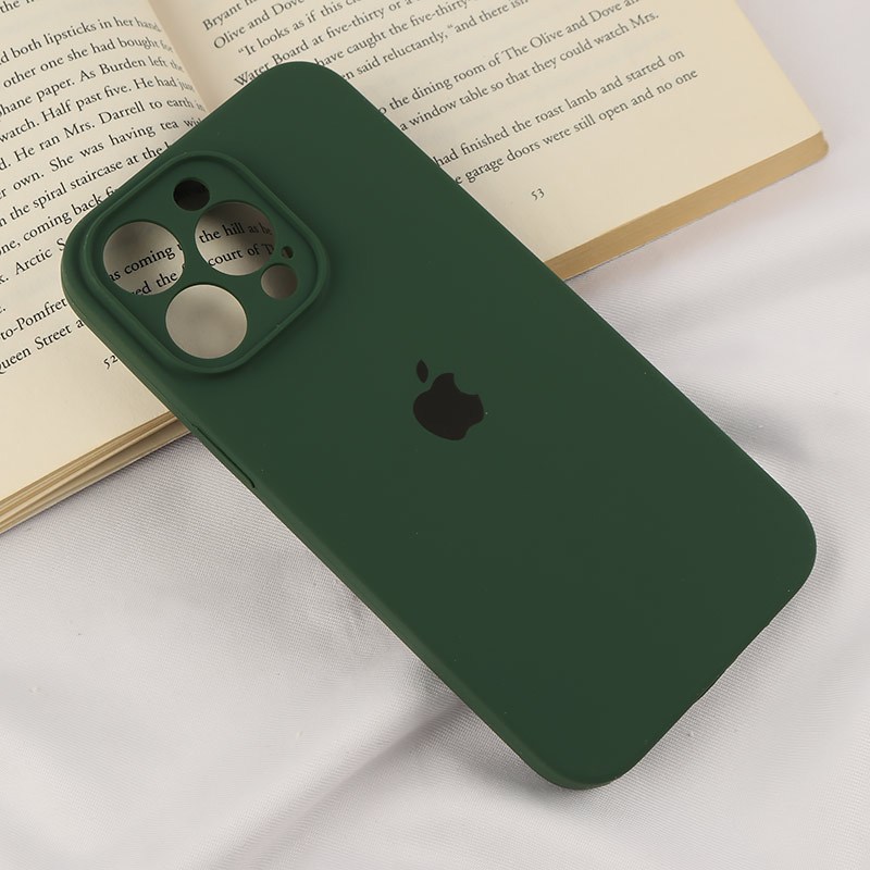 قاب سیلیکونی اصلی زیربسته آیفون iPhone 15 Pro Max محافظ لنزدار