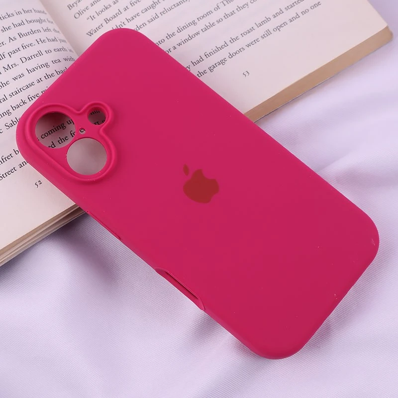 قاب سیلیکونی اصلی زیربسته آیفون iPhone 16 محافظ لنزدار