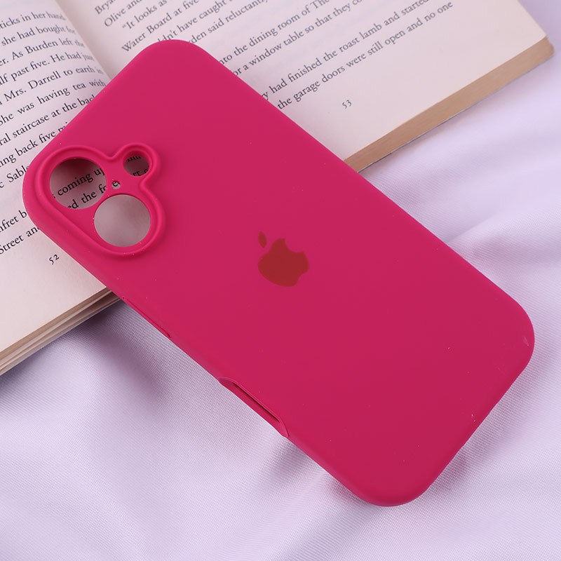 قاب سیلیکونی اصلی زیربسته آیفون iPhone 16 محافظ لنزدار