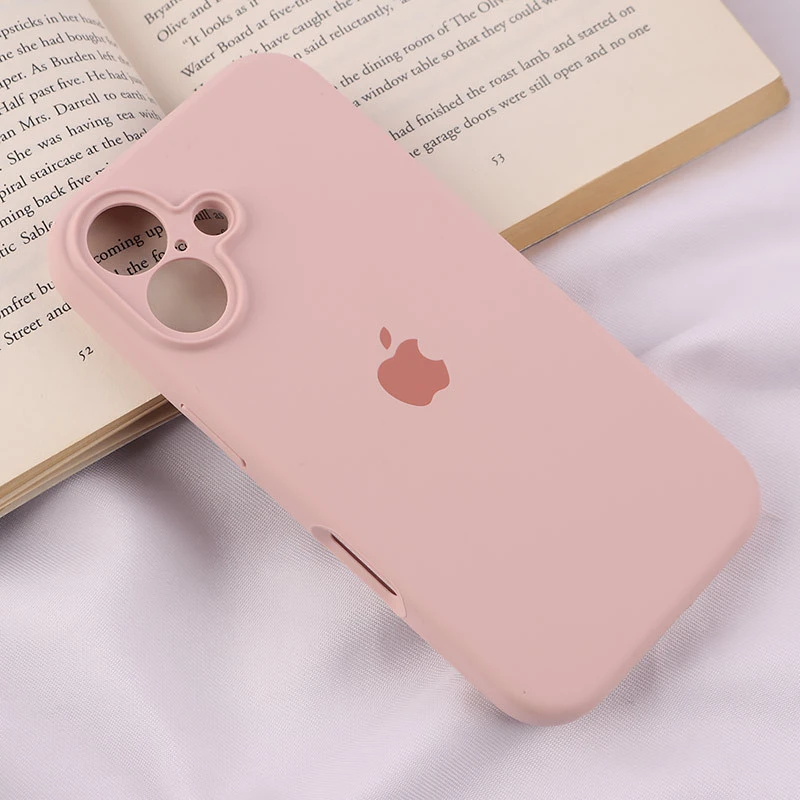 قاب سیلیکونی اصلی زیربسته آیفون iPhone 16 محافظ لنزدار