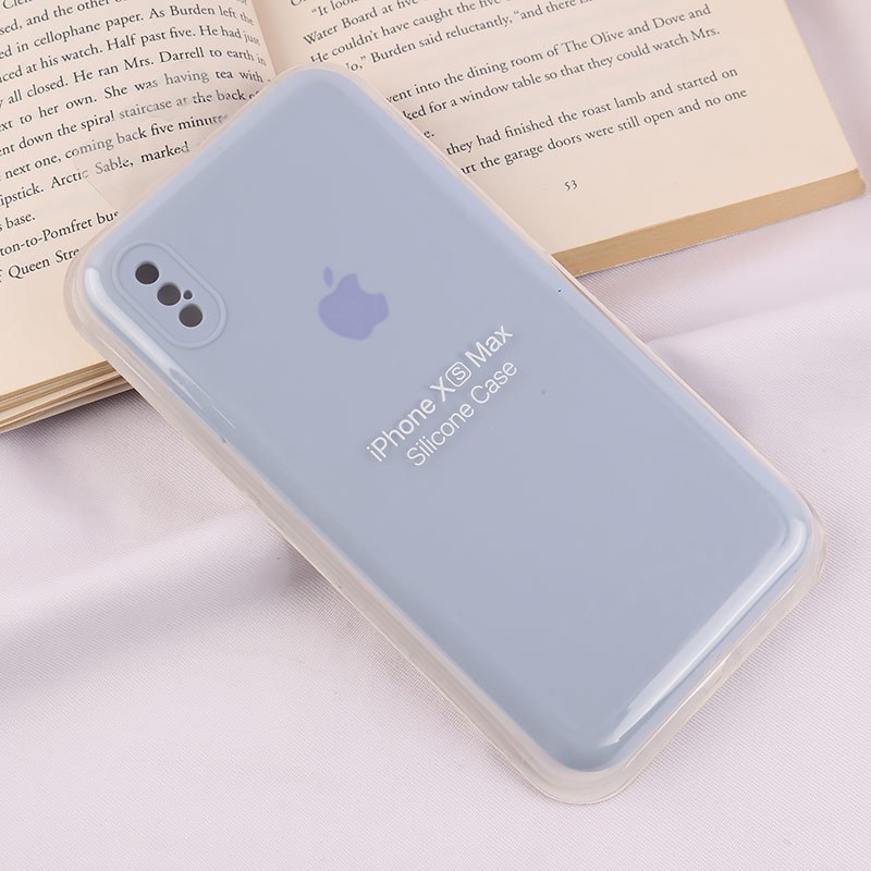 قاب سیلیکونی اصلی زیربسته آیفون iPhone XS Max محافظ لنزدار