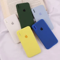 قاب سیلیکونی اصلی زیربسته آیفون iPhone XS Max محافظ لنزدار