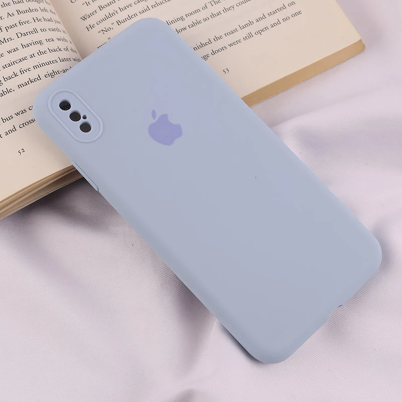 قاب سیلیکونی اصلی زیربسته آیفون iPhone XS Max محافظ لنزدار