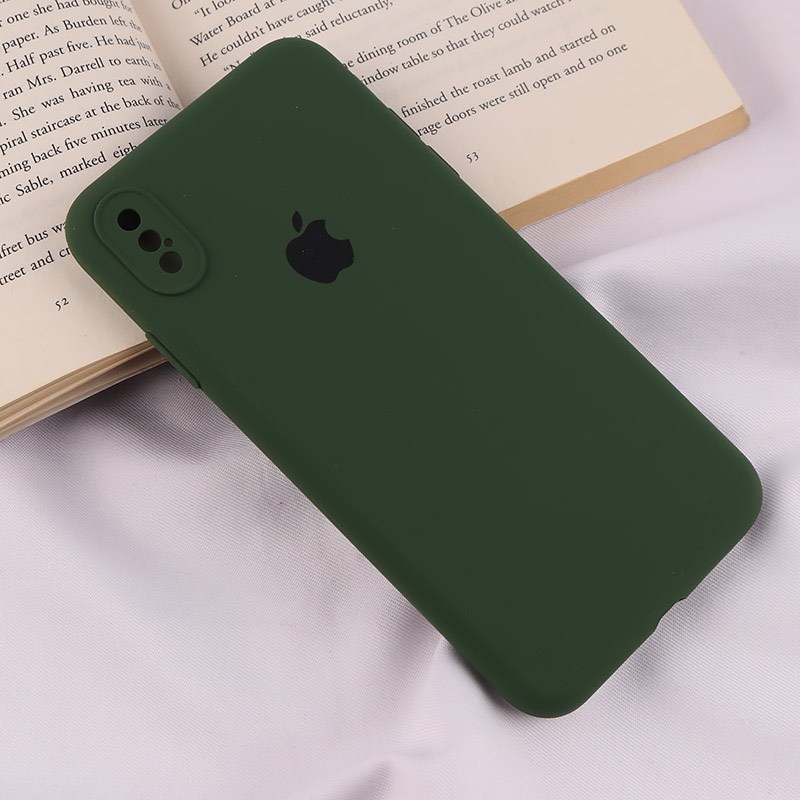قاب سیلیکونی اصلی زیربسته آیفون iPhone XS Max محافظ لنزدار